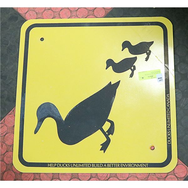 DUCKS UNLIMITED 'DUCKS CROSSING' SIGN