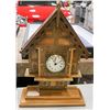 Image 1 : WOOD HOUSE QUARTZ MANTLE CLOCK 16" TALL