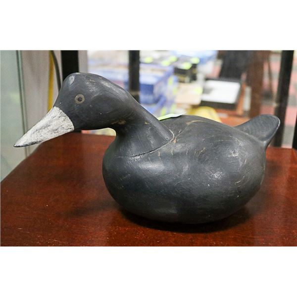 CARVED WOOD DECOY BY BOB BOOTH