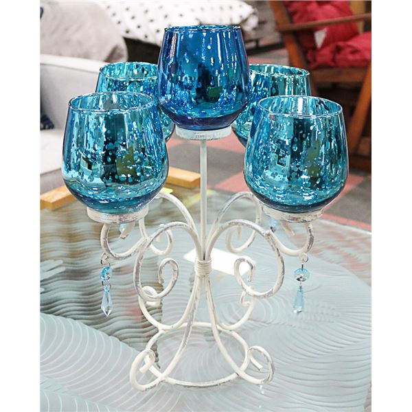 COUNTRY CHIC CANDLE CHANDELIER 11 X 11 X 14