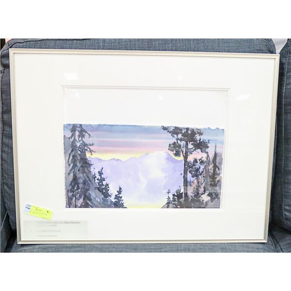 ORIGINAL WATERCOLOR BARB BROOKS APPROX 21 X 25