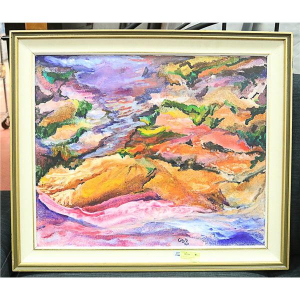 ORIGINAL OIL ON CANVAS BY GISELE DESJARDIN 26X29