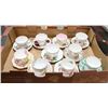 Image 1 : FLAT OF VARIOUS TEACUPS