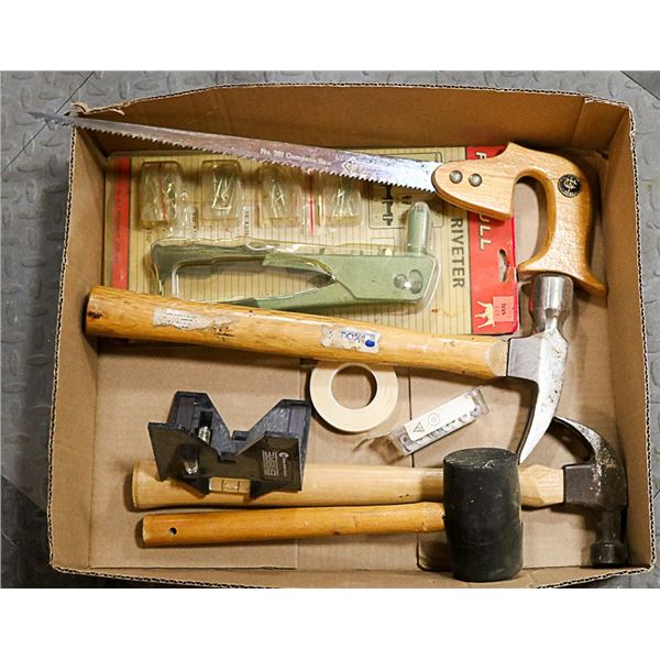BOX OF TOOLS LOT
