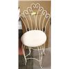 Image 1 : METAL VINTAGE VANITY CHAIR-NEEDS TO BE CLEANED