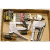 Image 1 : FLAT OF STAPLERS AND SCREWDRIVER LOT