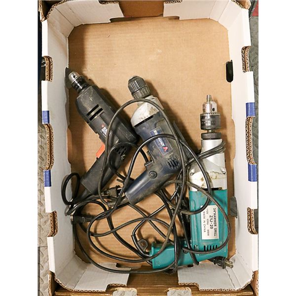 FLAT OF 3 CORDED DRILLS