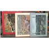 Image 1 : LOT OF 3  "GROUP OF 7" WOOD MOUNT PRINTS