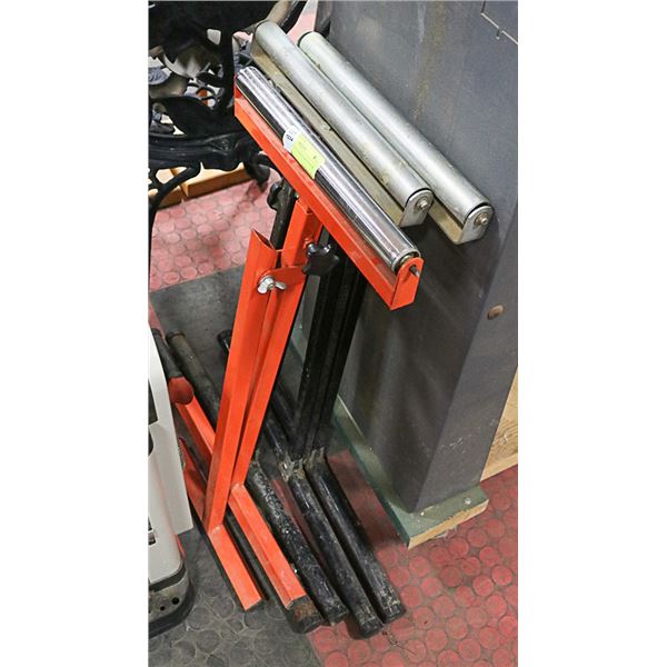 3 FREE STANDING ROLLER STANDS