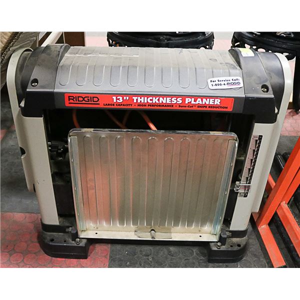 RIGID 13" INCH THICKNESS PLANER