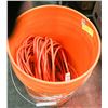 Image 1 : HOME DEPOT BUCKET WITH EXTENSION CORDS