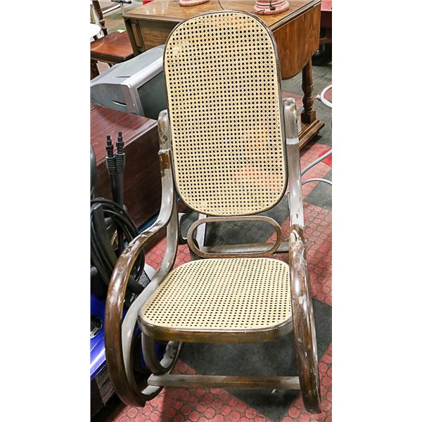 WICKER STYLE ROCKING CHAIR