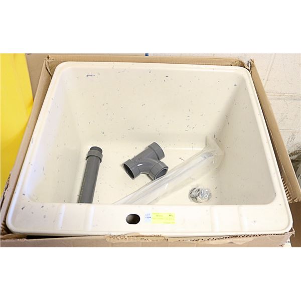 FIBREGLASS LAUNDRY TUB, NEW IN BOX