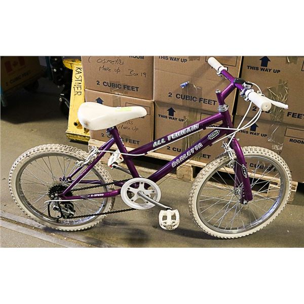 GIRLS ALL TERRAIN BIKE 12 SPEED BIKE 20 IN TIRES
