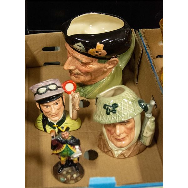 LOT OF COLLECTIBLE  ROYAL DOULTON PIECES