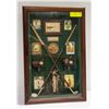 Image 1 : FRAMED GOLF SHADOW BOX WITH FRAMED GOLF PRINT