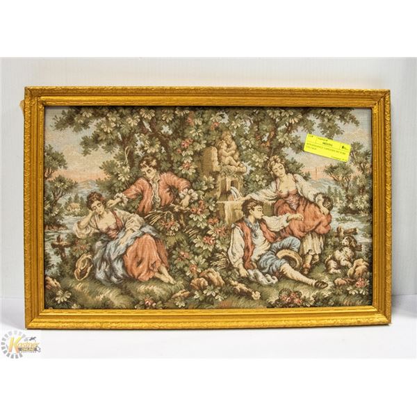 RENAISSANCE TAPESTRY PICTURE VINTAGE