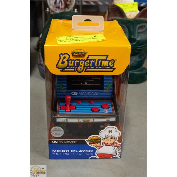 NEW MY ARCADE BURGER TIME MICRO ARCADE PLAYER