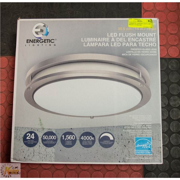 ENERGETIC LIGHTING LED FLUSH MOUNT 14" FIXTURE