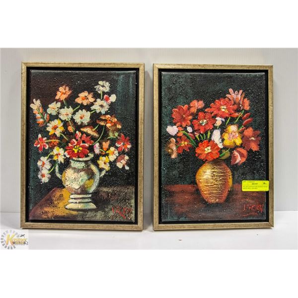 OIL ON CANVAS PAIR SIGNED VICKY SMITH WELL KNOWN