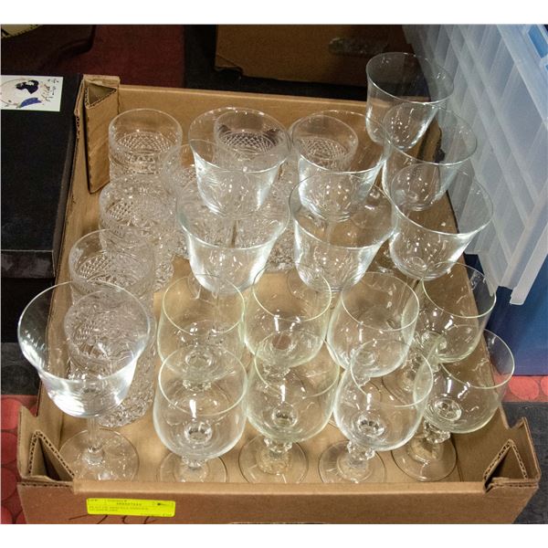 FLAT OF MISCELLANEOUS GLASSWARE