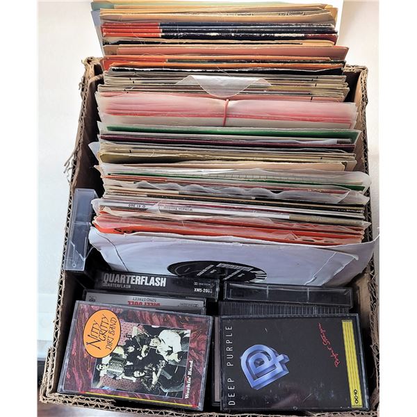 5)  LOT OF ASSORTED 45 RPM VINTAGE RECORDS