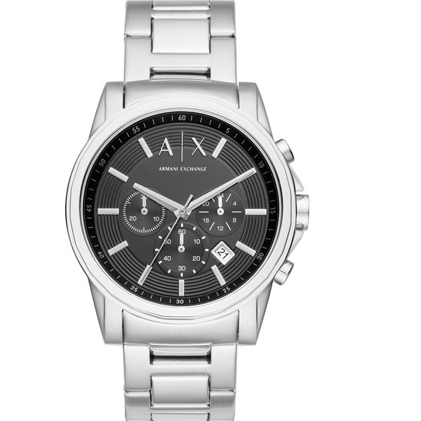 NEW ARMANI EXCHANGE 3-CHRONO BLACK DIAL MSRP $280
