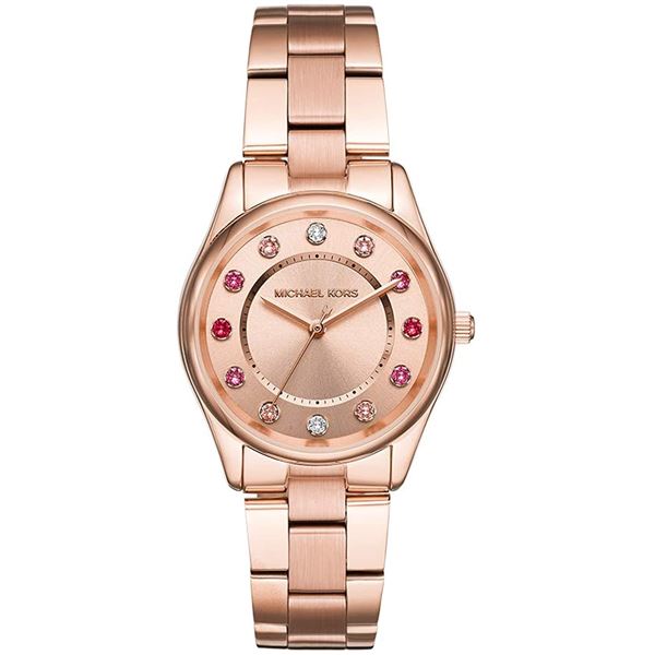 NEW MICHAEL KORS COLORED CRYSTAL ROSEGOLD MSRP$295