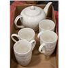 Image 1 : BOWRING TEAPOT WITH 4 MUGS SET