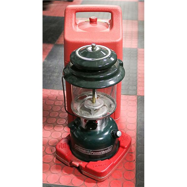 COLEMAN LANTERN WITH HARD SHELL CARRY CASE