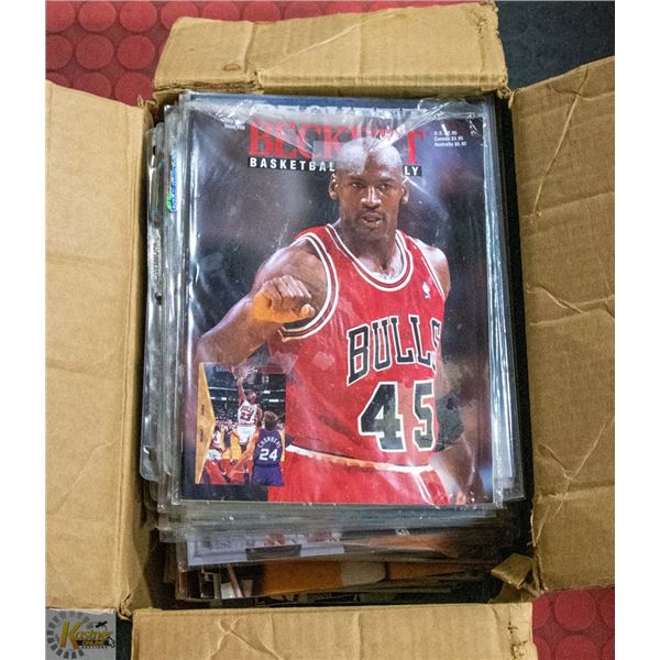 BOX OF COLLECTOR SPORTS (HOCKEY) MAGAZINES