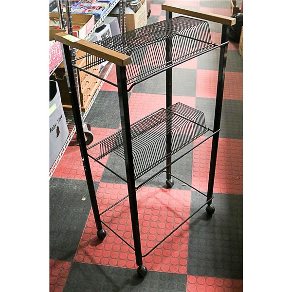 METAL RECORD HOLDER 36"H X 19.5"W