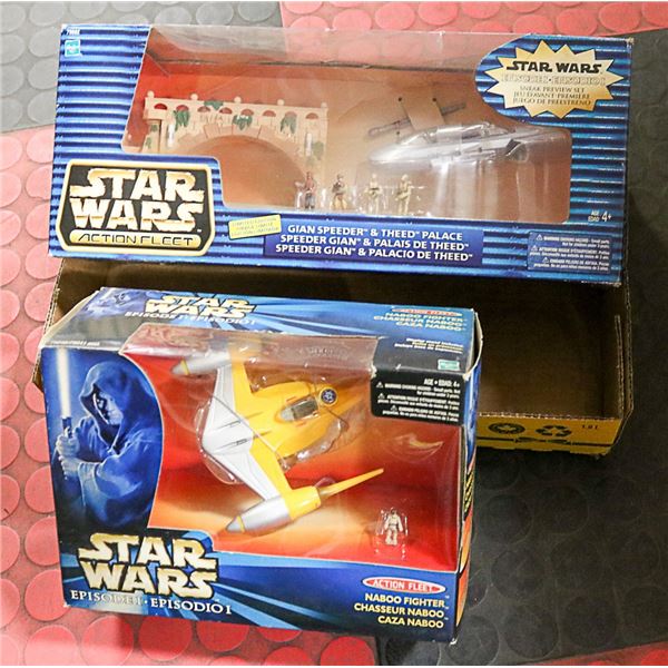 STAR WARS ACTION FLEET AND NABOO FIGHTER LOT