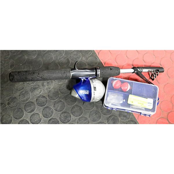 ZEBEO EXTENDABLE ROD REAL AND HOOKS