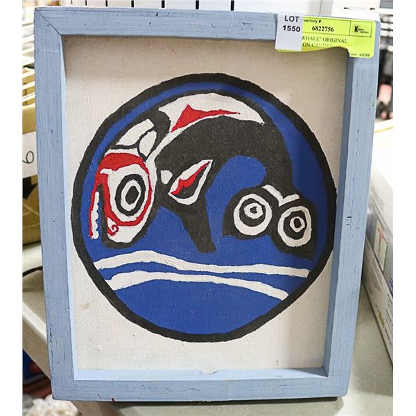 "KILLER WHALE" ORIGINAL ACRYLIC ON CANVAS