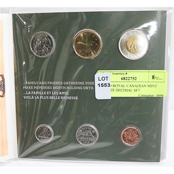 SEALED ROYAL CANADIAN MINT COMPETE DECIMAL SET