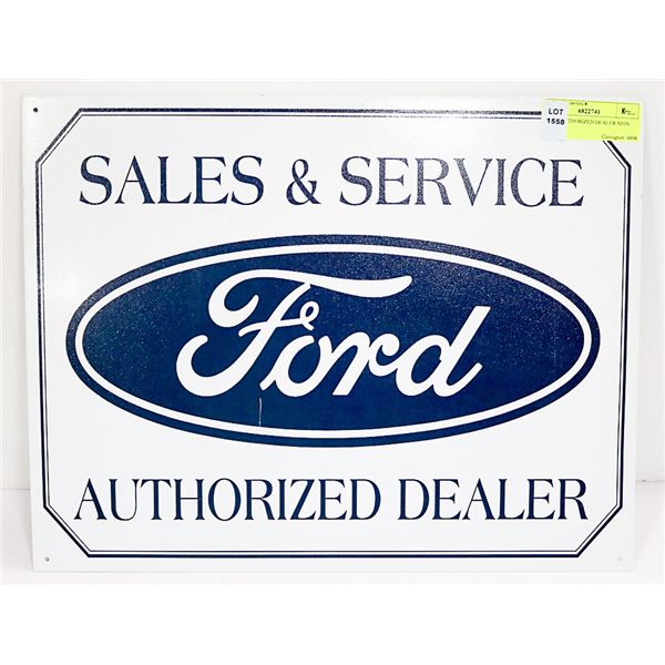 FORD AUTHORIZED DEALER SIGN