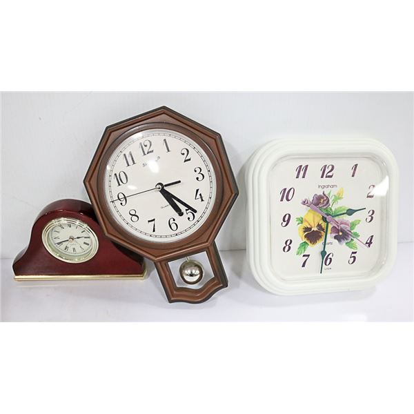 3 KITCHEN CLOCKS