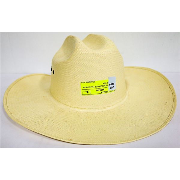 COWBOY HAT RANGER HATS MENS SIZE 7 3/8  USA