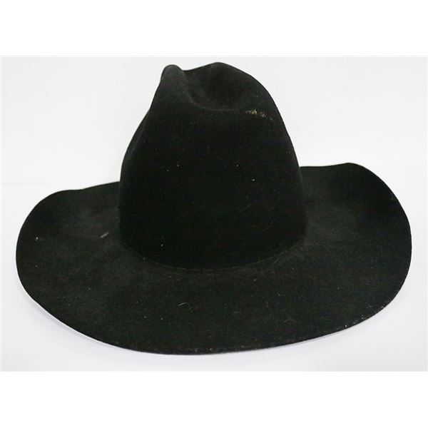 COWBOY HAT VINTAGE BLACK WEEBAR SADDELRY CANADA
