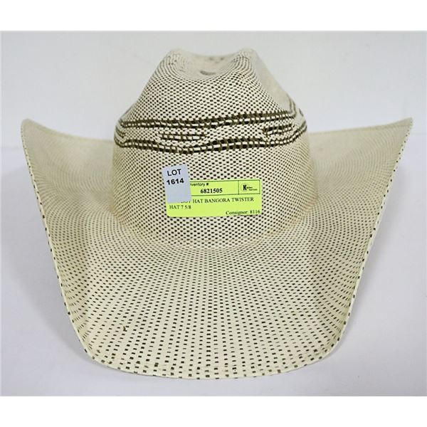 COWBOY HAT BANGORA TWISTER HAT 7 5/8