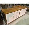 Image 1 : 2 SIDE TABLE ORGANIZERS 16 X 26 X 31.5" NO KEY