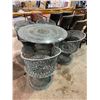 Image 2 : PATIO SET GLASS TOP TABLE + 4 CHAIRS