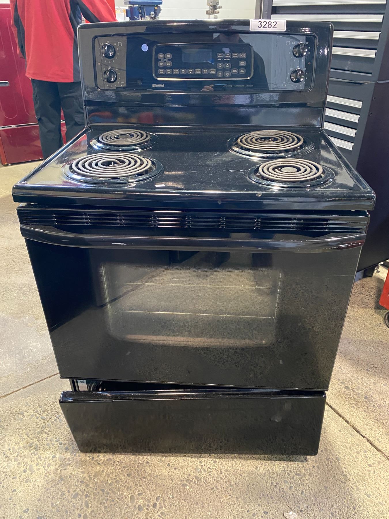KENMORE COIL TOP STOVE WITH CONVECTION OVEN