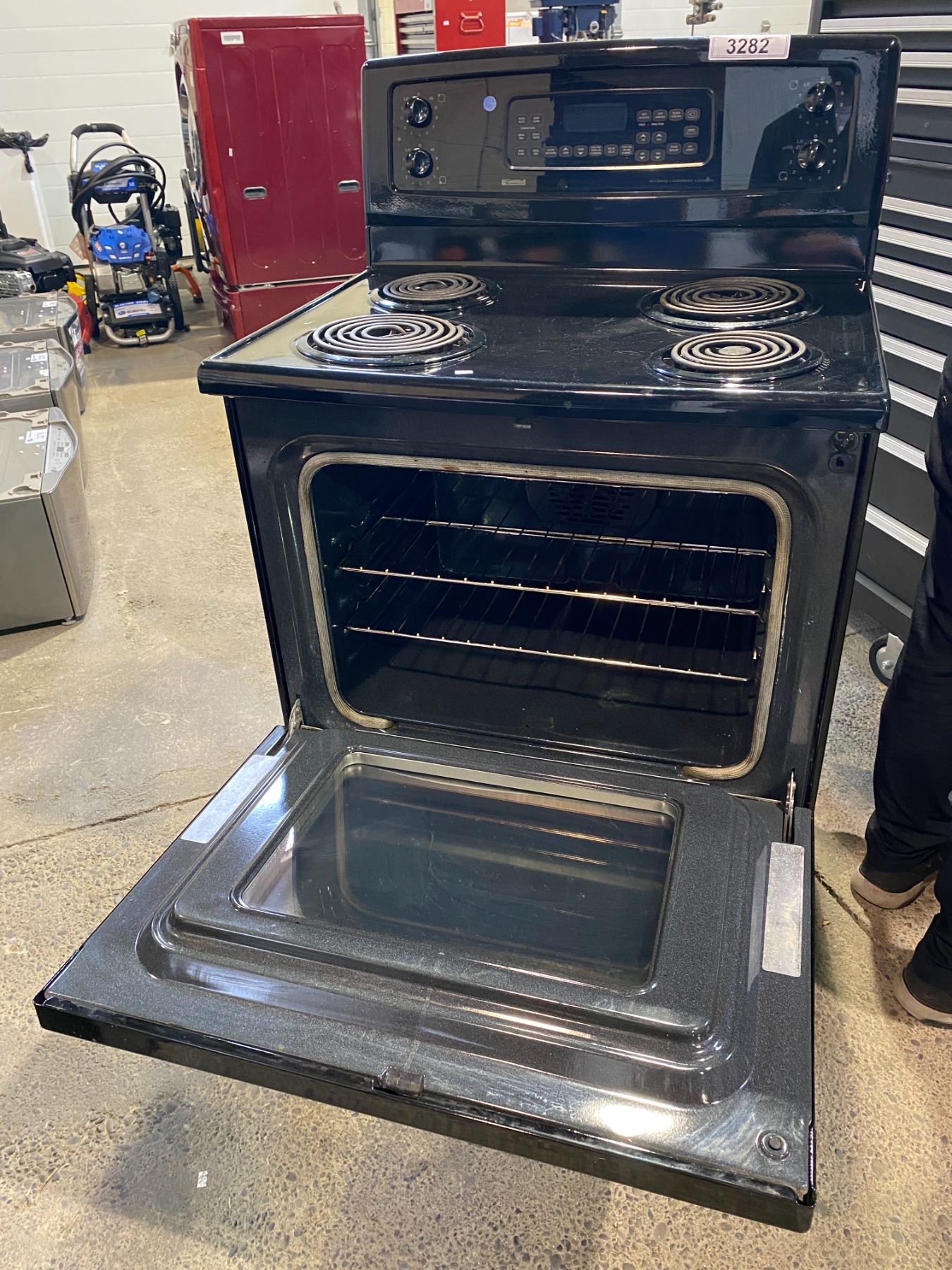 KENMORE COIL TOP STOVE WITH CONVECTION OVEN