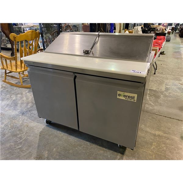 EVEREST COMMERCIAL STAINLESS STEEL REFRIGERATED SANDWICH MAKING STATION NEEDS NEW PLUG