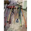 Image 1 : ASSORTED SHOVELS, PICK AX, & MORE