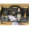 Image 2 : MASTERCRAFT AIR-POWERED GRAVITY-FEED SPRAY GUN KIT WITH ACCESSORIES, TOOL BOX, & MORE