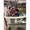 Image 2 : ASSORTED BINS OF MISC. ITEMS, TOOLS, & LIQUIDS