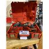 Image 1 : MILWAUKEE CORDLESS DRILL/DRIVER WITH HARD CASE, BATTERY CHARGER & RED LITHIUM BATTERY
